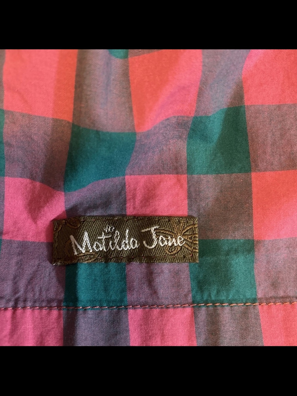 Matilda Jane Pink and Teal Patterned Dress - Picture 6 of 8